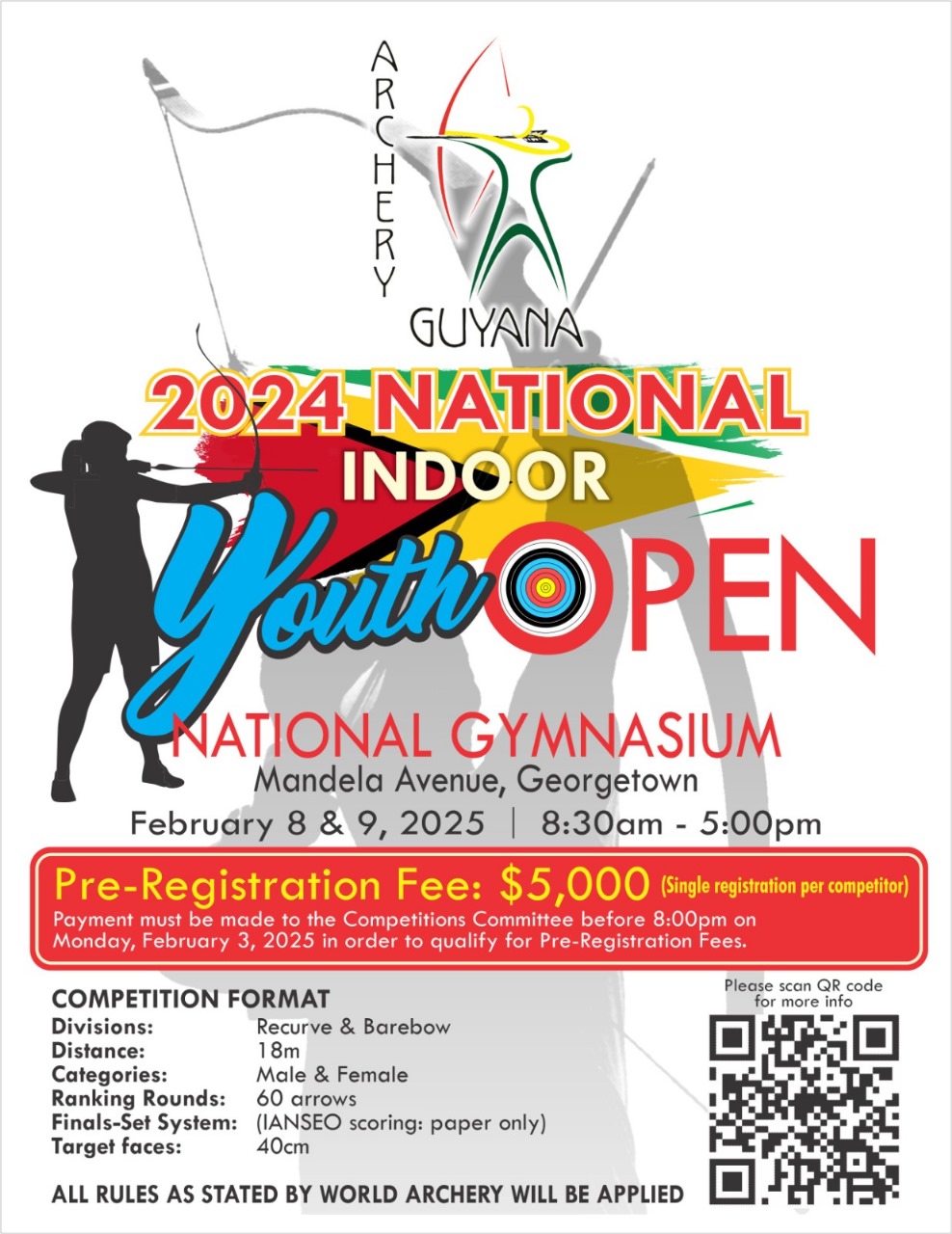 Archery Guyana's 2024 National Indoor Youth Open