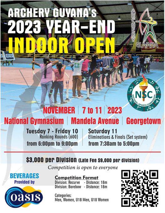 Archery Guyana's 2023 Year-End Indoor Open