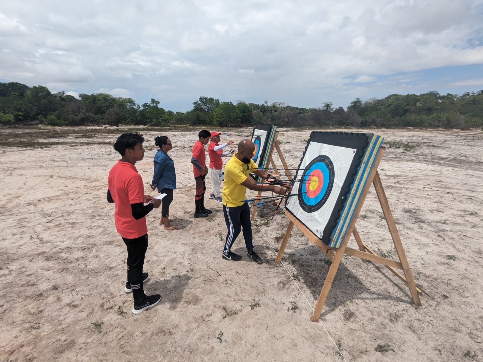 Competitors from ‘DeChief Archery Club’ and 'Essequibo Archers'