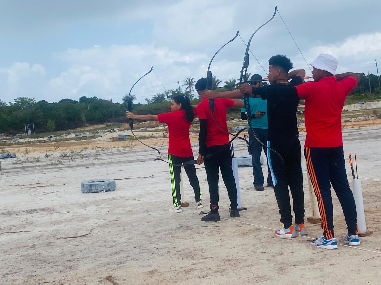 Competitors from ‘DeChief Archery Club’ and ‘Essequibo Archers'
