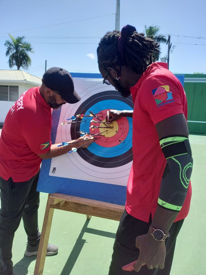 Archers score their targets at the Olympic Solidarity Coaching Course